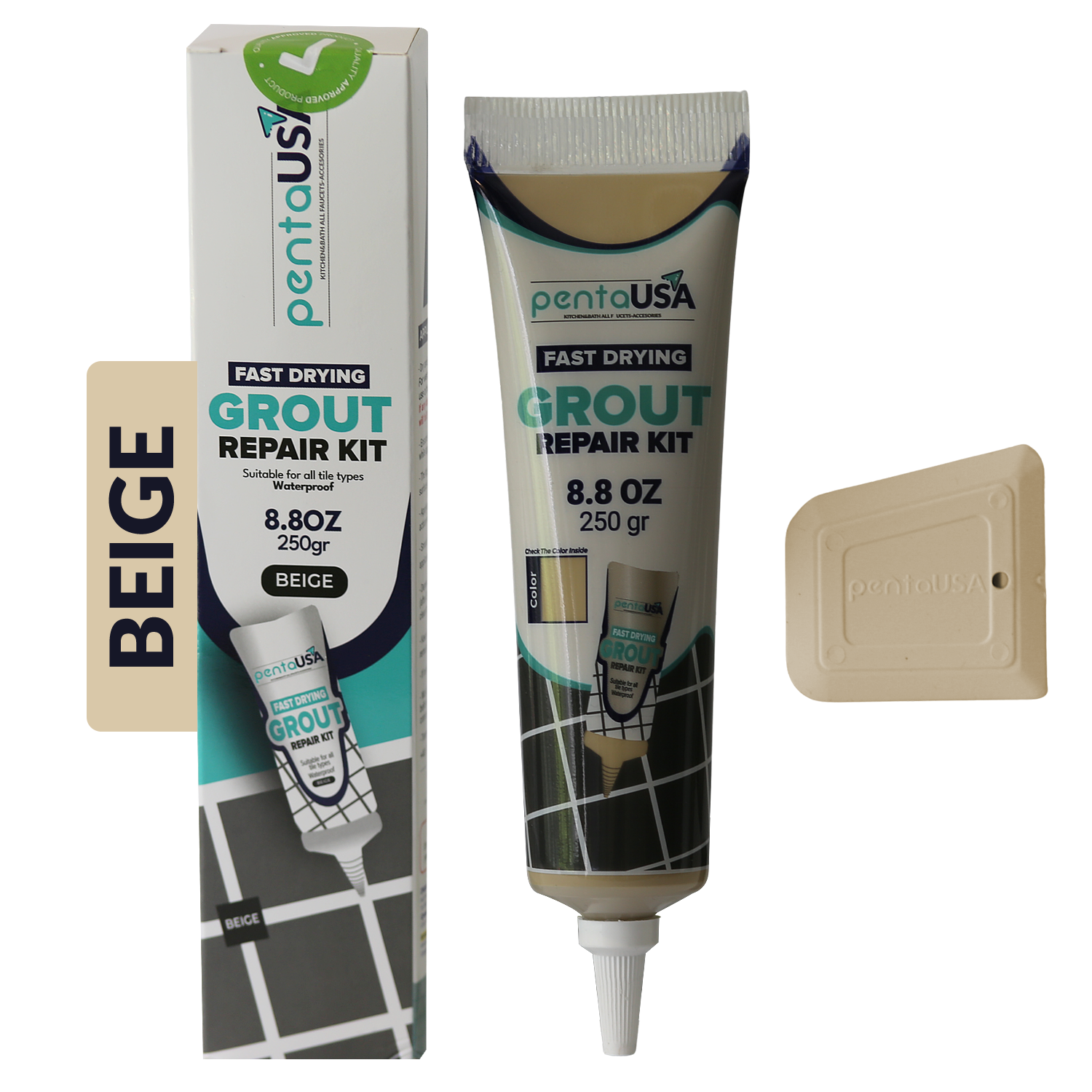 PentaUSA beige 250g grout repair kit